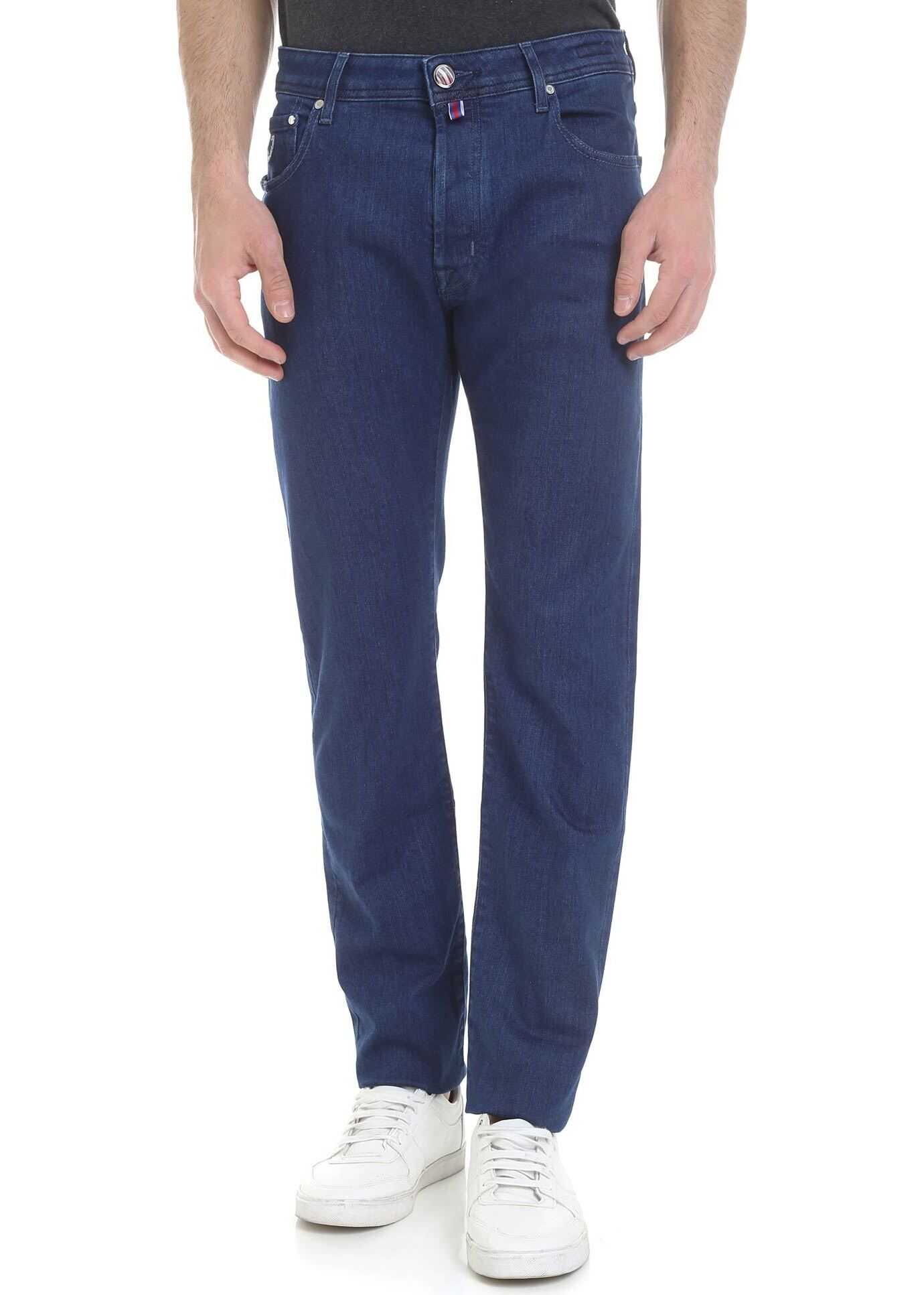 Blug Jacob Cohen 5 Pocket Jeans In Blue Blue