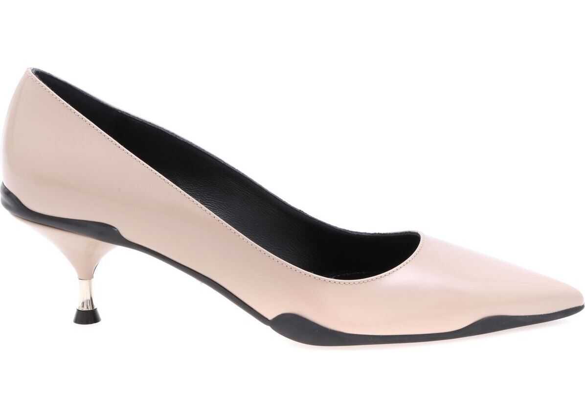 Pantof Prada Pointy Pumps In Powder Pink Leather Pink