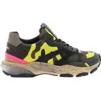 Sneakers Bounce Sneakers In Army Green And Yellow Barbati