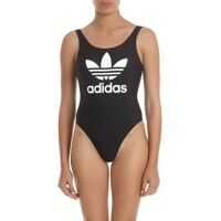 Costume de baie intregi Adidas Originals Trefoil Swimsuit In Black Femei
