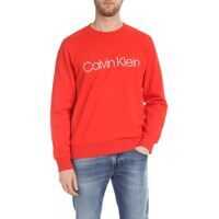Bluze de trening Calvin Klein Red Sweatshirt With Logo Print