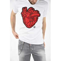 Tricouri DSQUARED2 Heart Printed T-shirt*