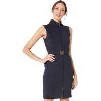 Rochii de zi Scuba Front Zip Sheath Dress Femei