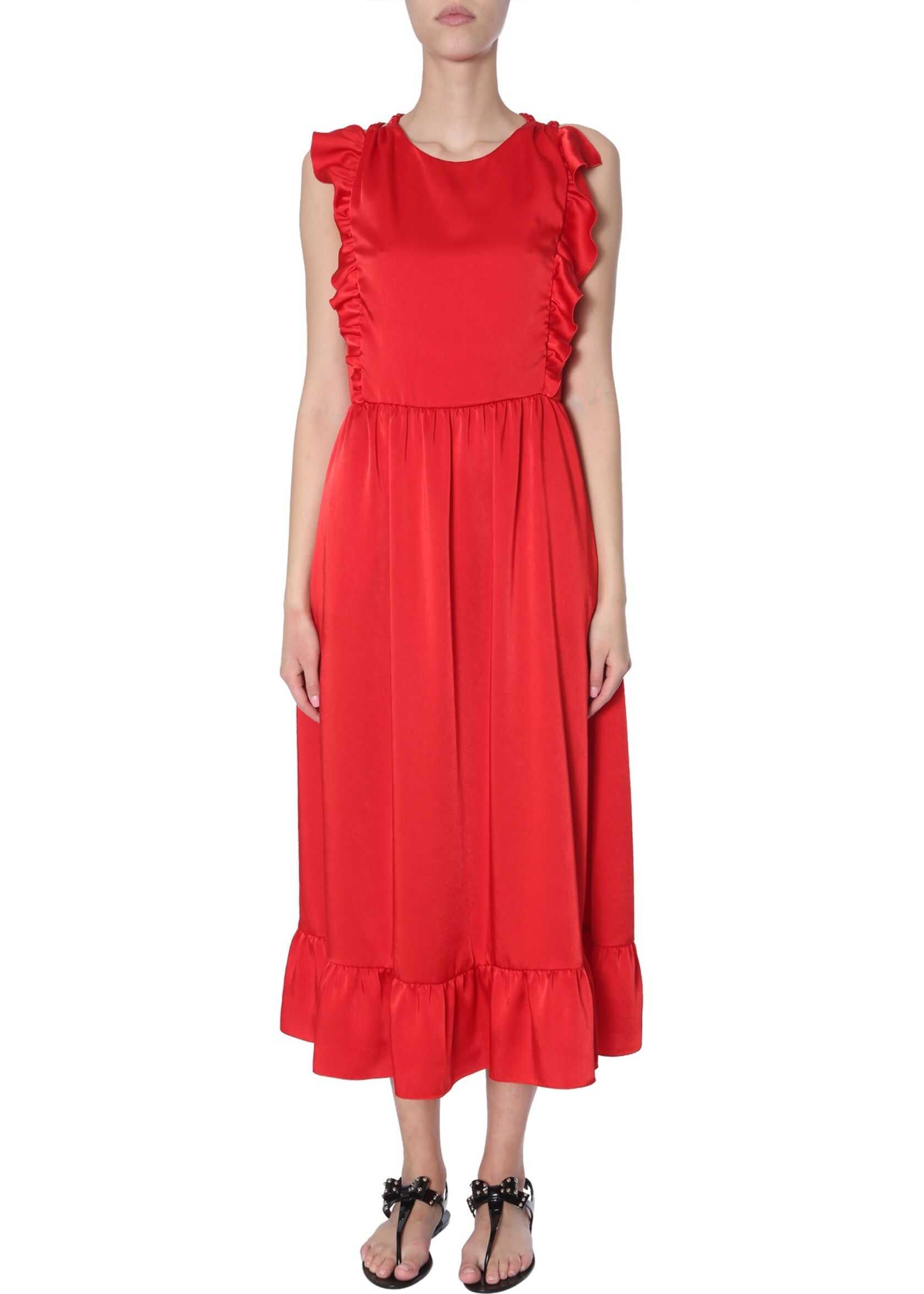 RED VALENTINO Stretch Compact Poplin Dress RED