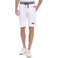 Pantaloni scurti White Bermuda With Logo Patch Barbati