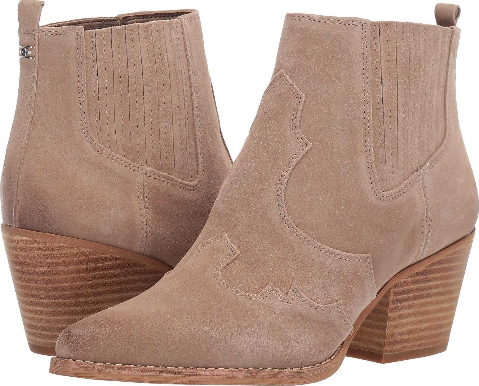 Sam Edelman Winona Warm Taupe Suede/Velutto Suede Leather