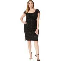 Rochii elegante Plus Size Beaded Short Dress Femei