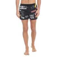 Bermude Black Printed Swimsuit Barbati