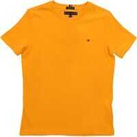 Tricouri T-Shirt In Yellow Ocher With Logo Embroidery Baieti