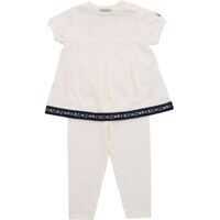 Trusouri Cream-Colored Set With Blue Logo Fete