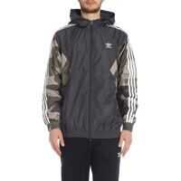 Jachete Adidas Originals Hooded Jacket In Gray And Camo Barbati