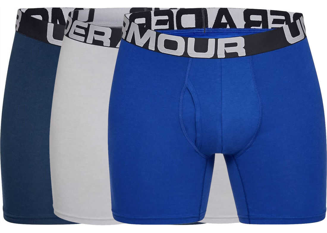 Under Armour Charged Cotton 6'' Boxerjock 3-Pack Blue