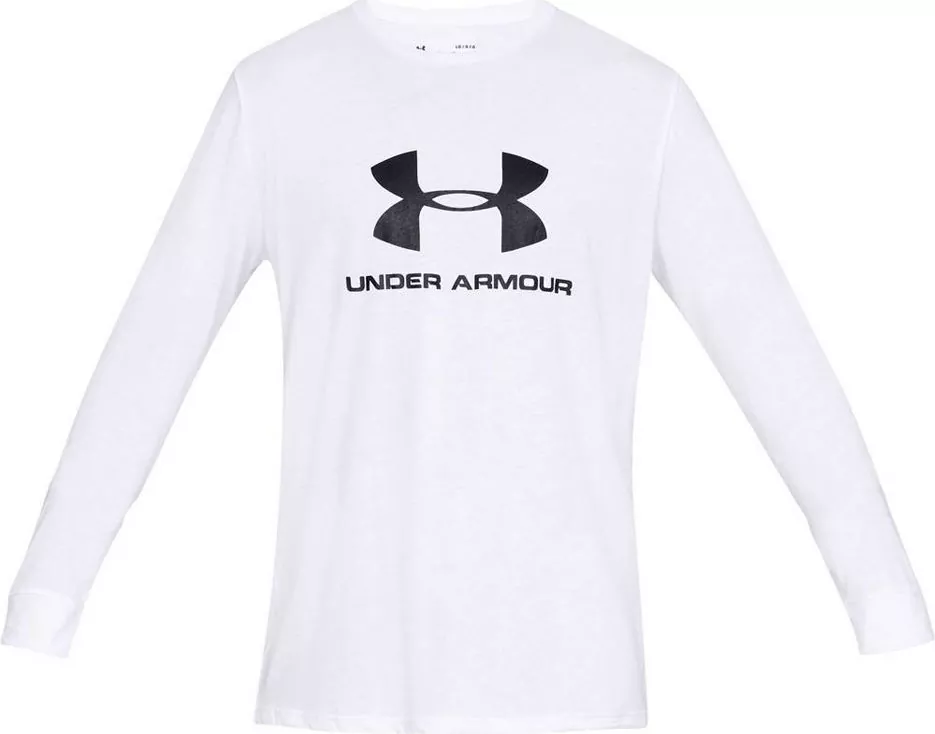 Under Armour Sportstyle Logo Long Sleeve White