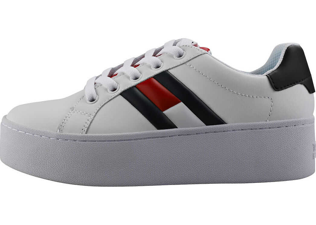 Adidasi Tommy Jeans Icon Sneaker Trainers In Red White Blue Red