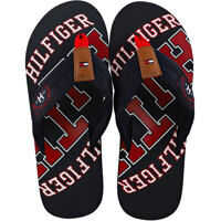 Slapi Essential Beach Sandal Flip Flops In Navy Red Barbati