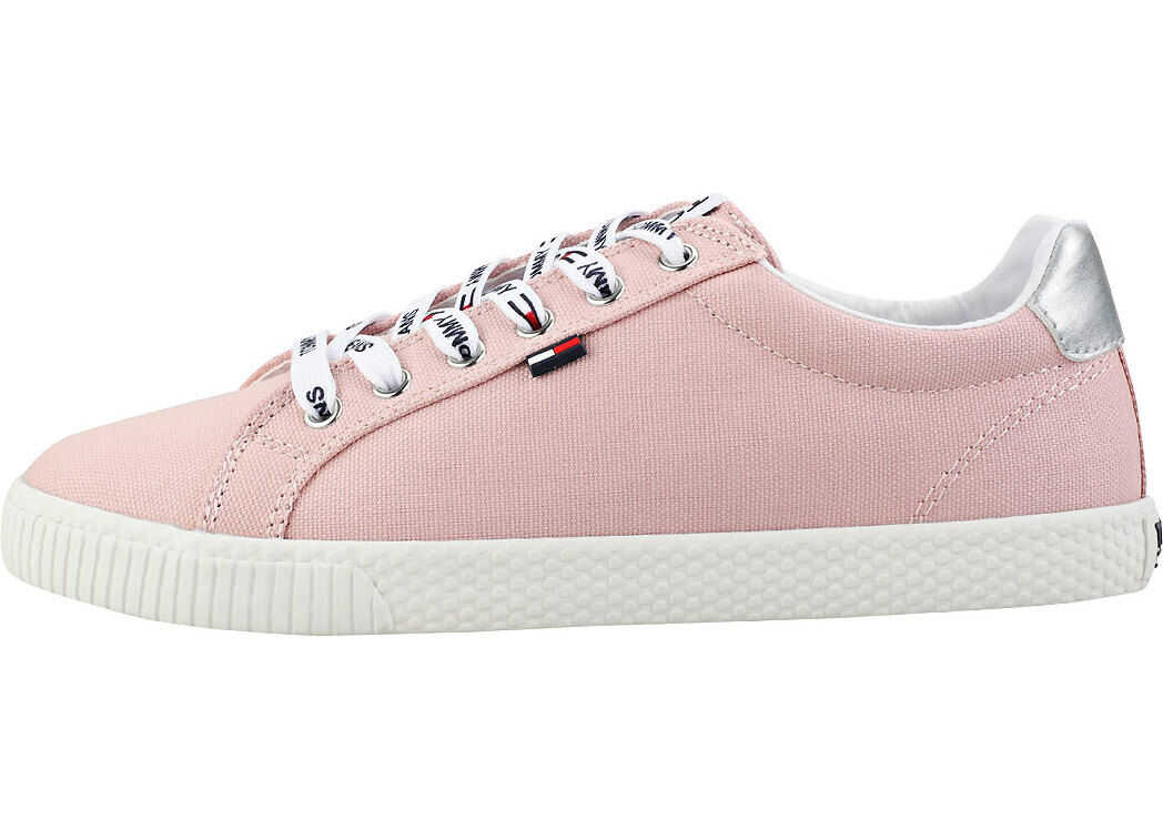 Tommy Jeans Casual Sneaker Trainers In Blush Pink Pink