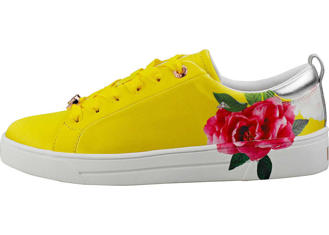 Ted Baker Rialy Fashion Trainers In Yellow Multicolour Yellow
