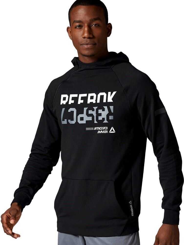 Bluza Reebok Workout Graphic Hoodie AY2233 NEGRE