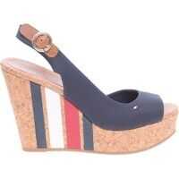 Sandale cu platforma Wedge With Printed Stripes Midnight FW0FW02794403 Femei