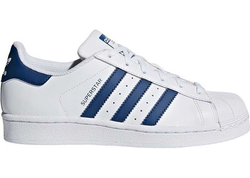 adidas Superstar J F34163 ALB/ALBASTRU MARIM