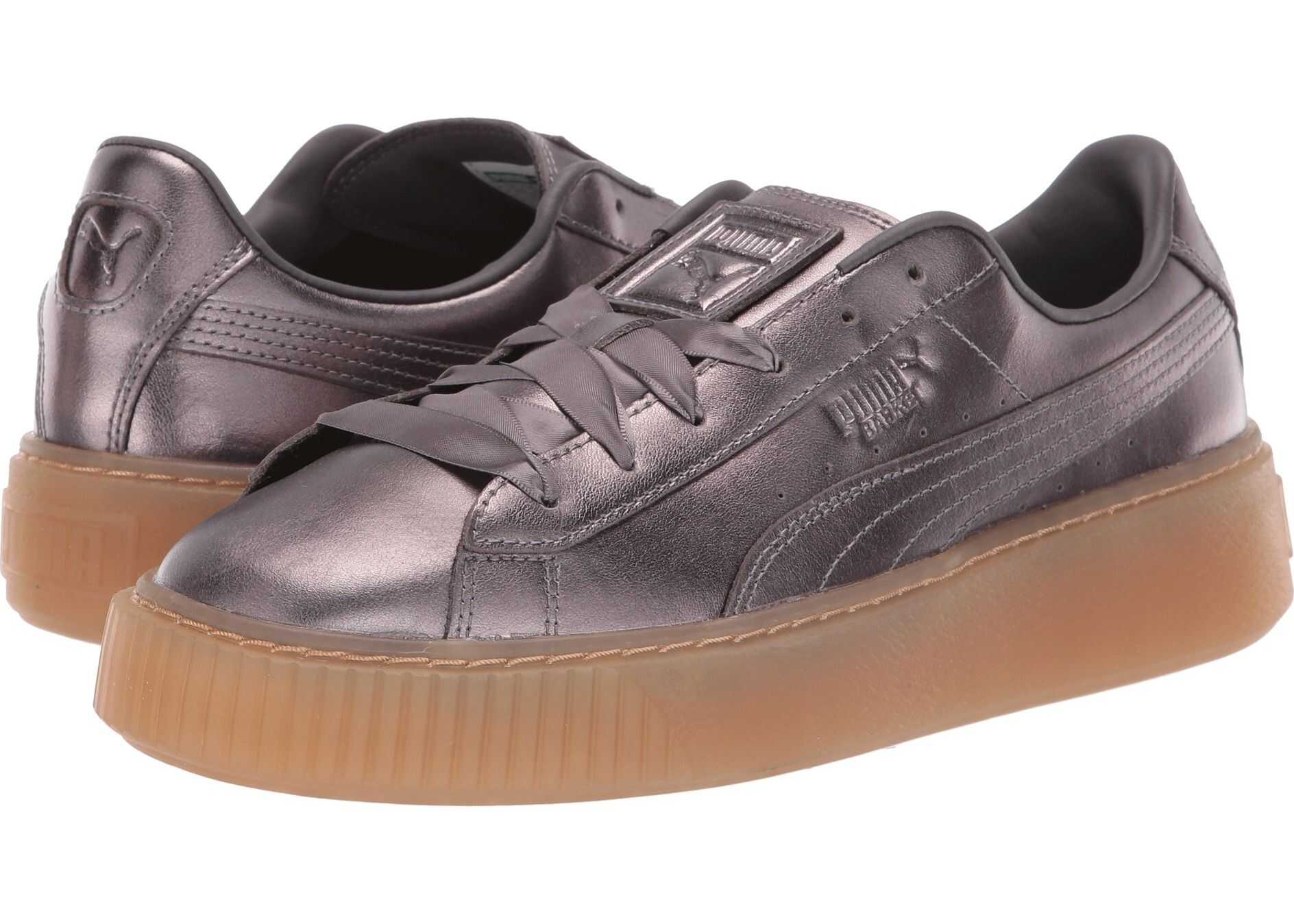 PUMA Basket Platform Luxe Quiet Shade/Quiet Shade