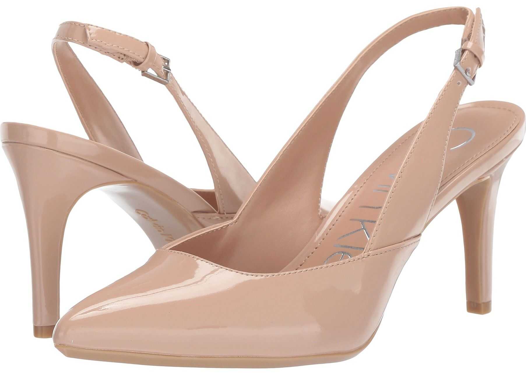 Pantof Calvin Klein Ninette Desert Sand Patent Smooth