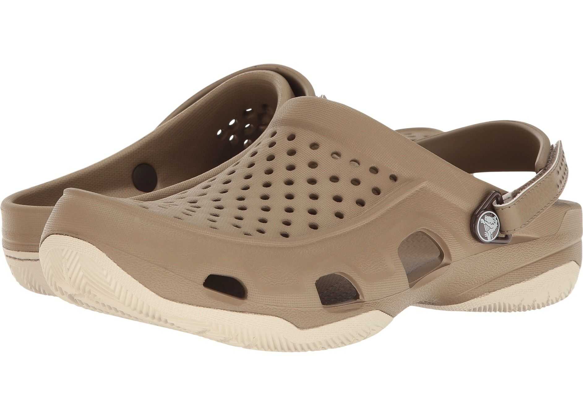 Crocs Swiftwater Deck Clog Khaki/Stucco