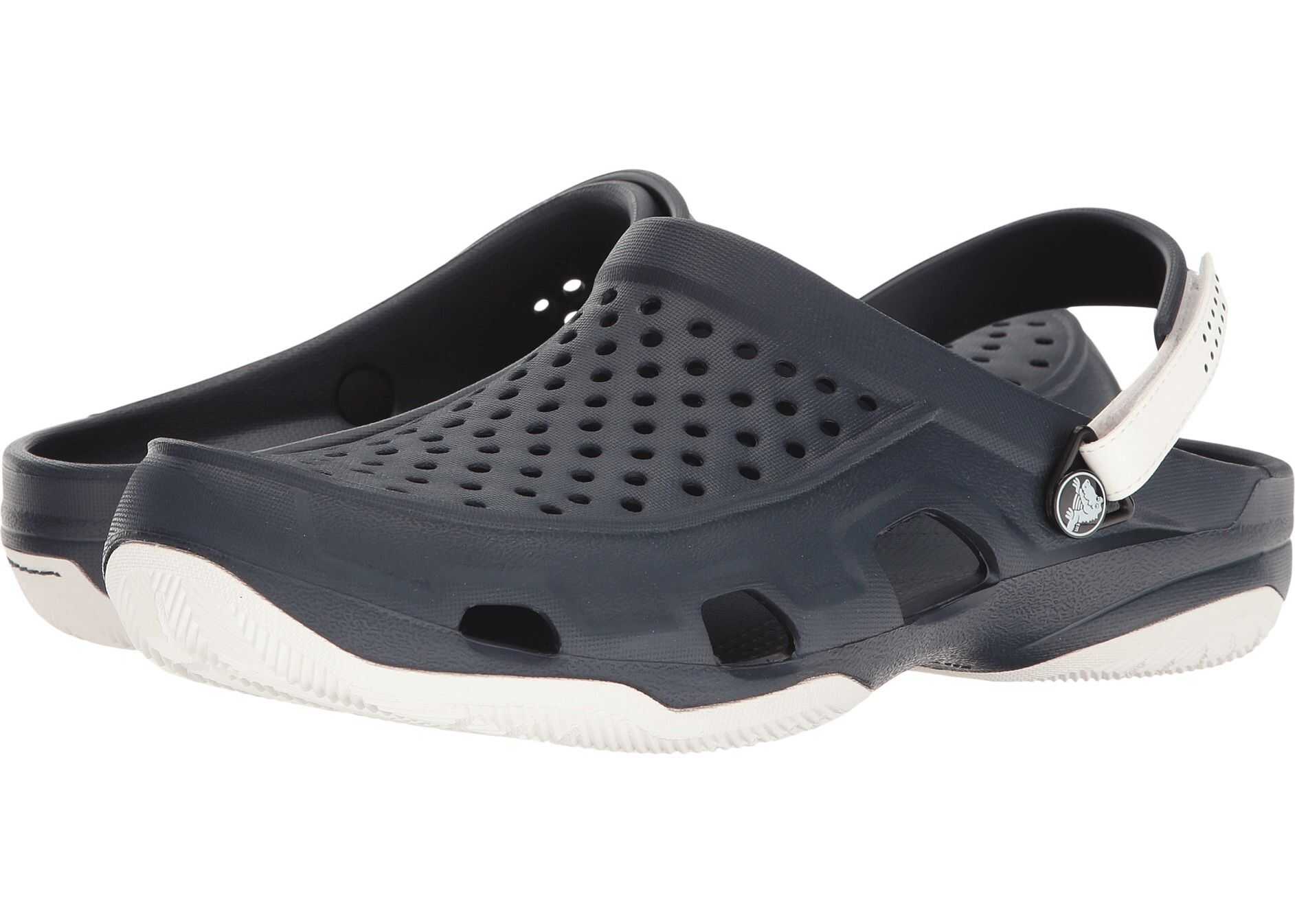 Crocs Swiftwater Deck Clog Navy/White