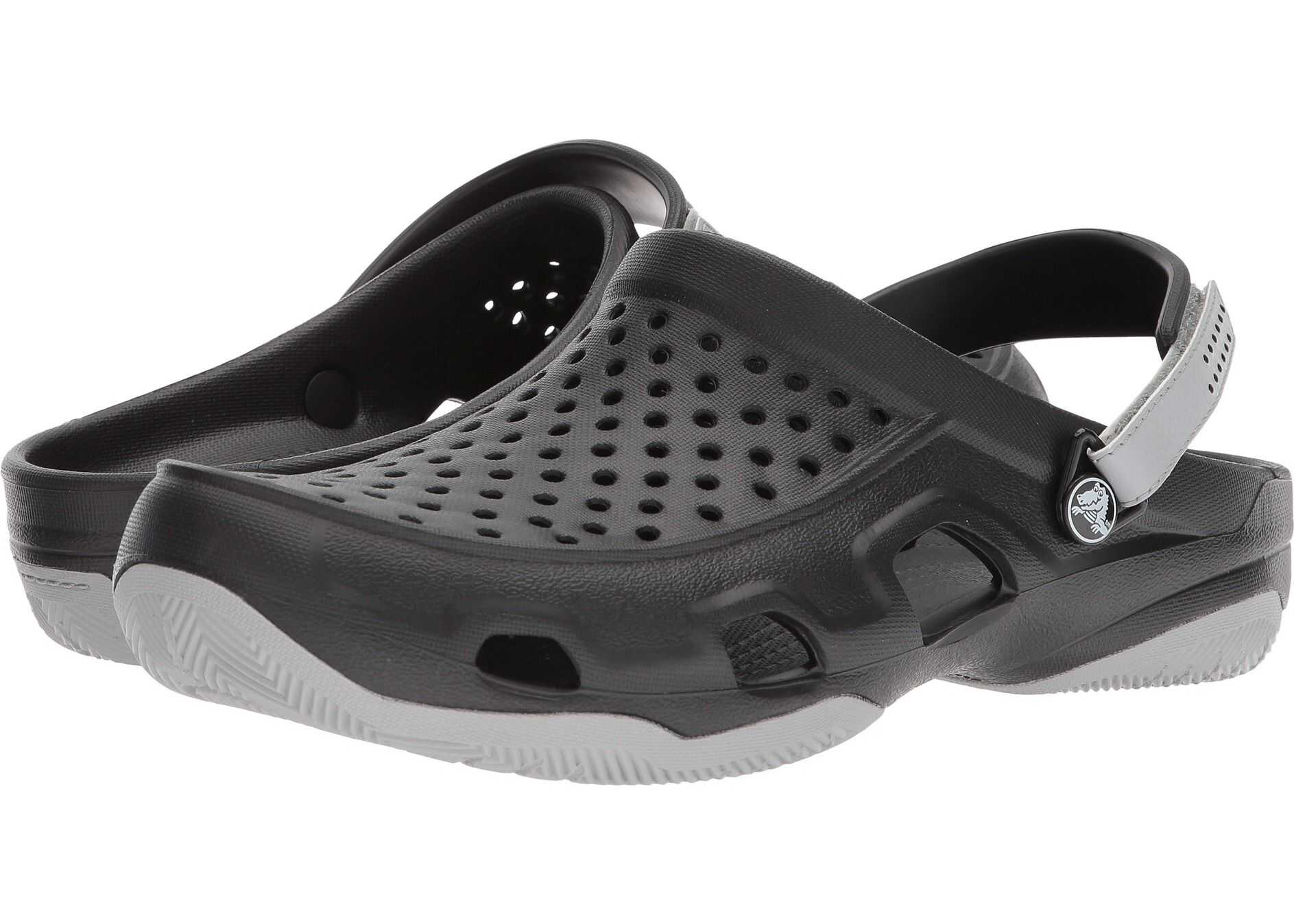 Crocs Swiftwater Deck Clog Black/Light Grey