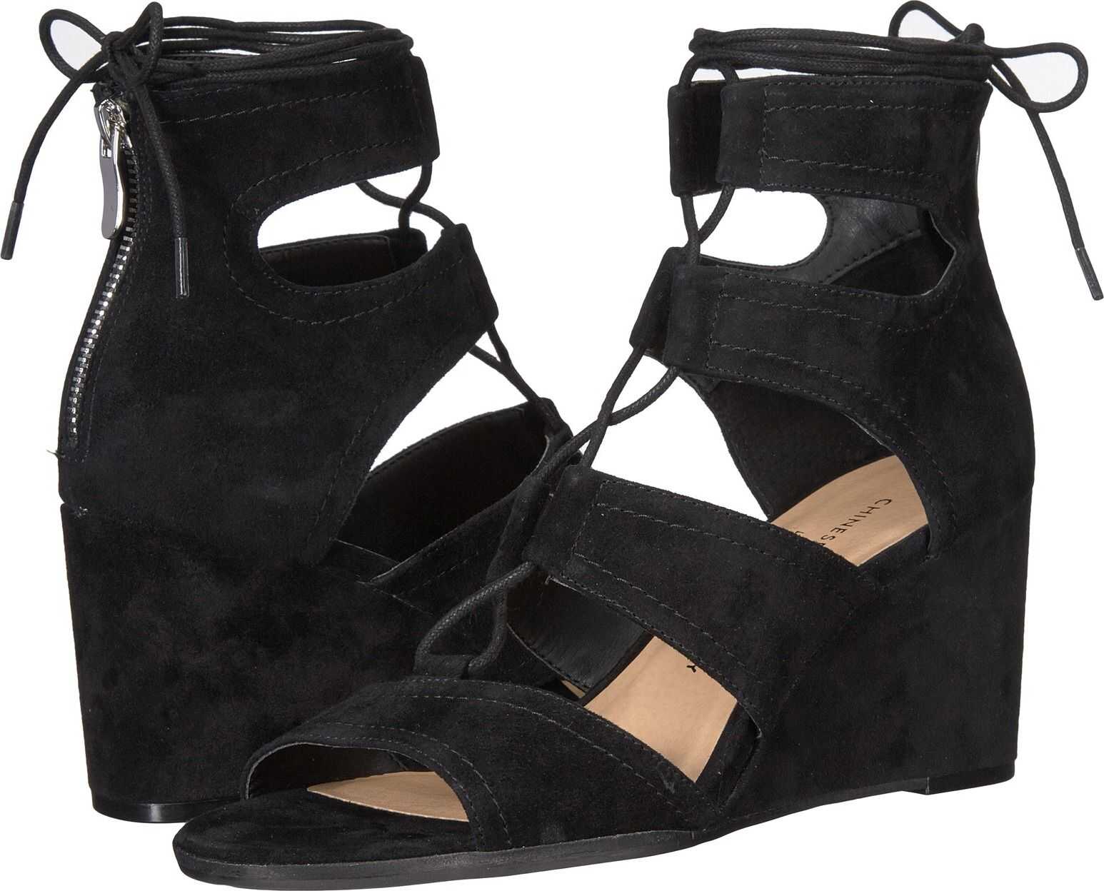 Sandala Chinese Laundry Raja Sandal Black Suede