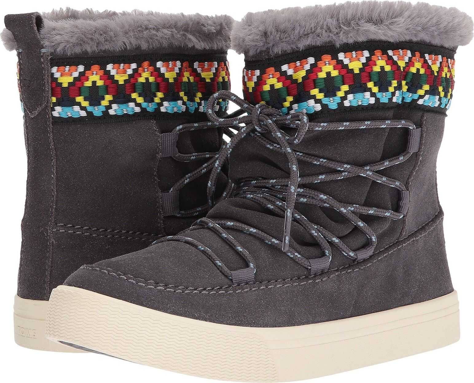 Cizma TOMS Alpine Water-Resistant Boot Forged Iron Grey Waterproof Suede/Tribal Webbing