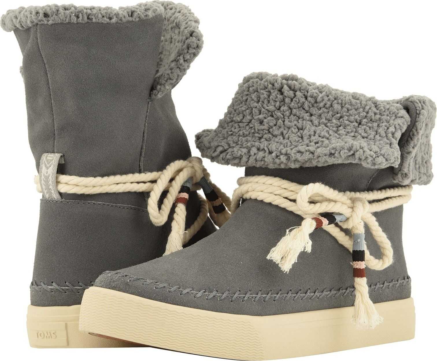 Cizma TOMS Vista Water-Resistant Boot Shade Suede/Faux Shearling