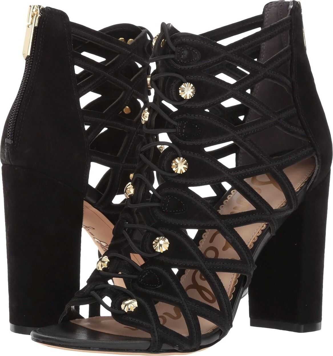 Sandala Sam Edelman Yeager Black Et Diva Suede Leather