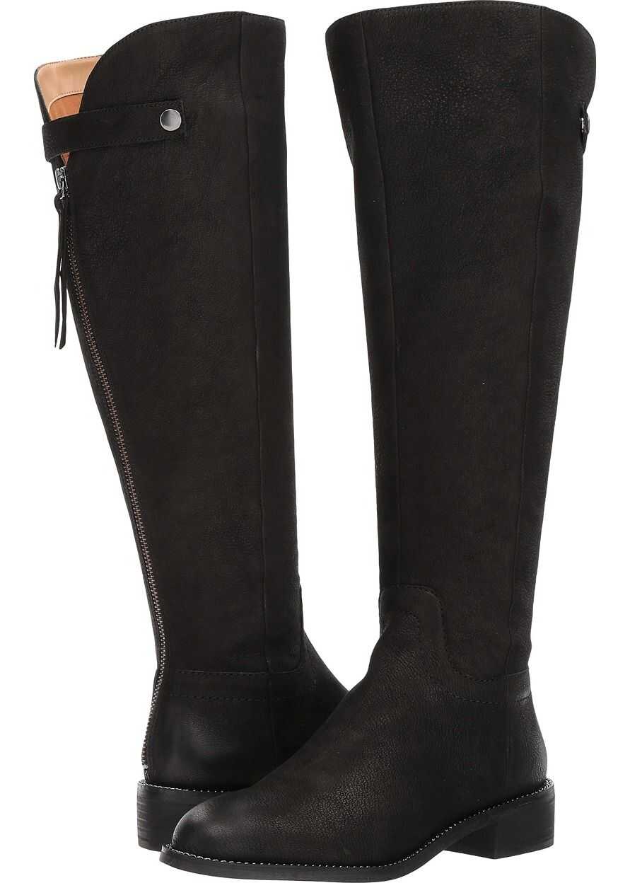 Cizma Franco Sarto Brindley Wide Calf Black Morocco Leather
