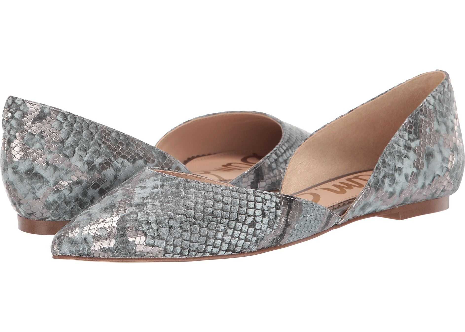 Balerin Sam Edelman Rodney Dusty Blue Multi Bahama Metallic Snake Print