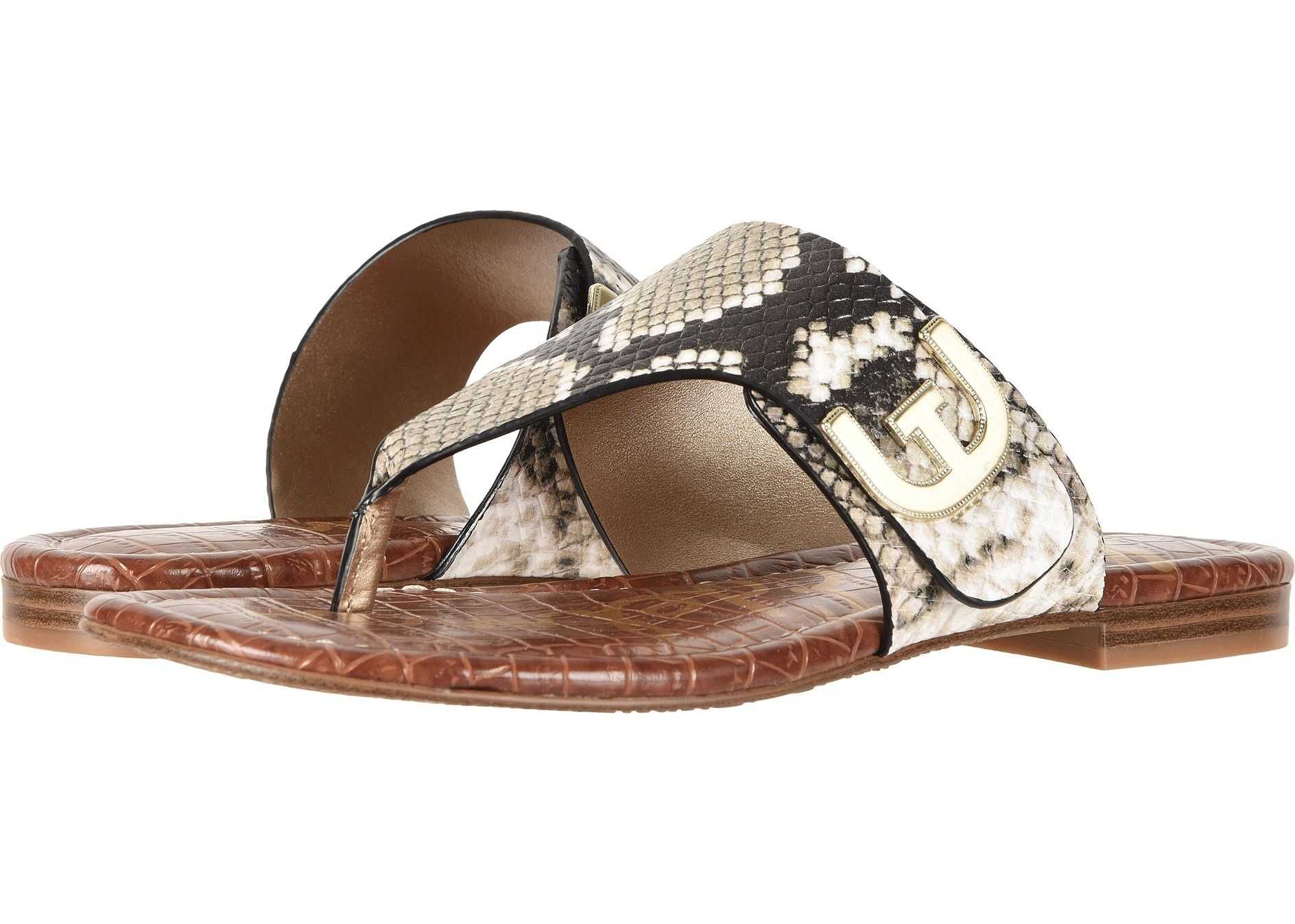 Sandala Sam Edelman Barry Natural Royal Snake Print Leather