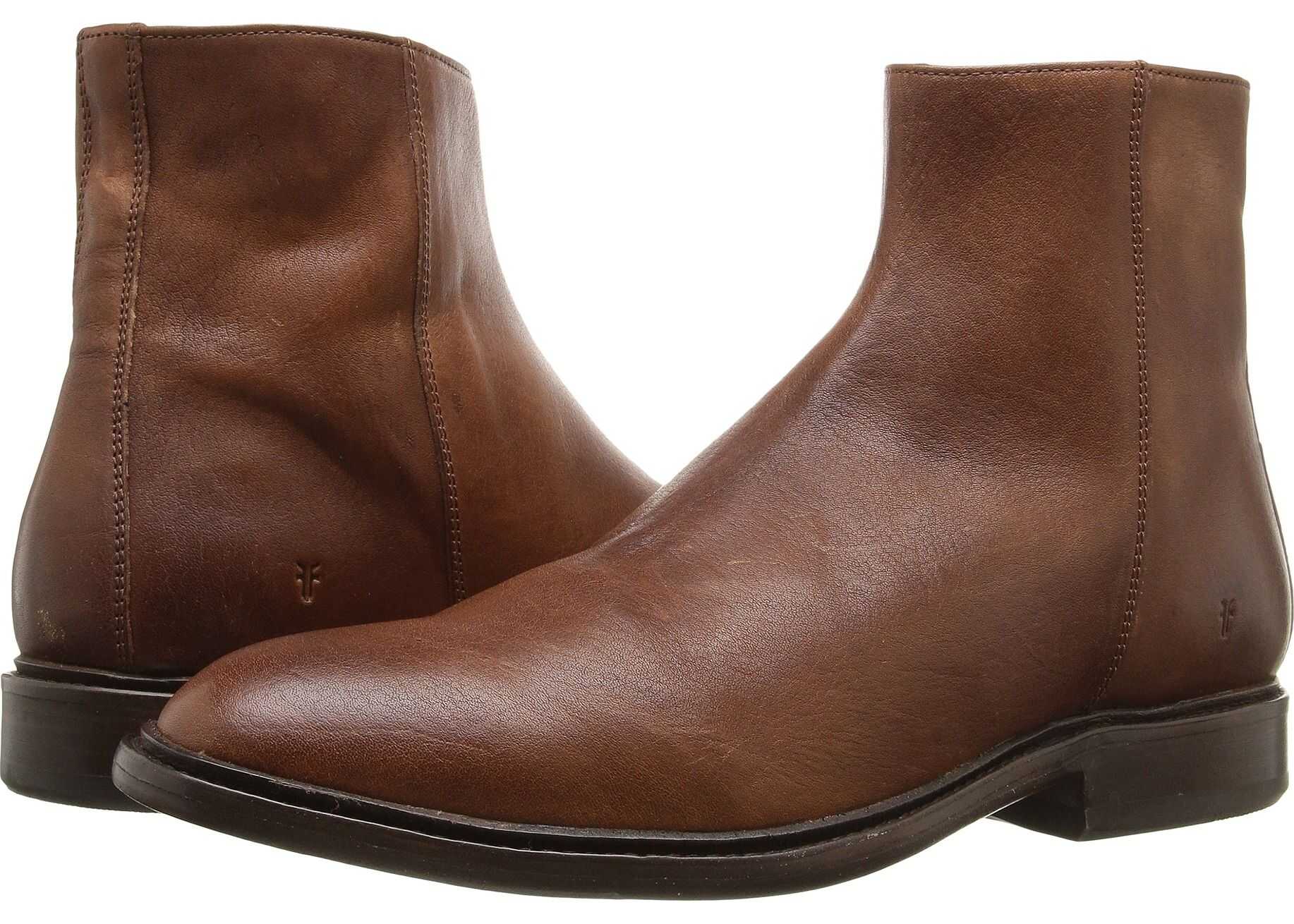 Frye Chris Inside Zip Copper Tumbled Full Grain