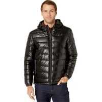 Geci de iarna Faux Leather Faux Down Jacket Barbati
