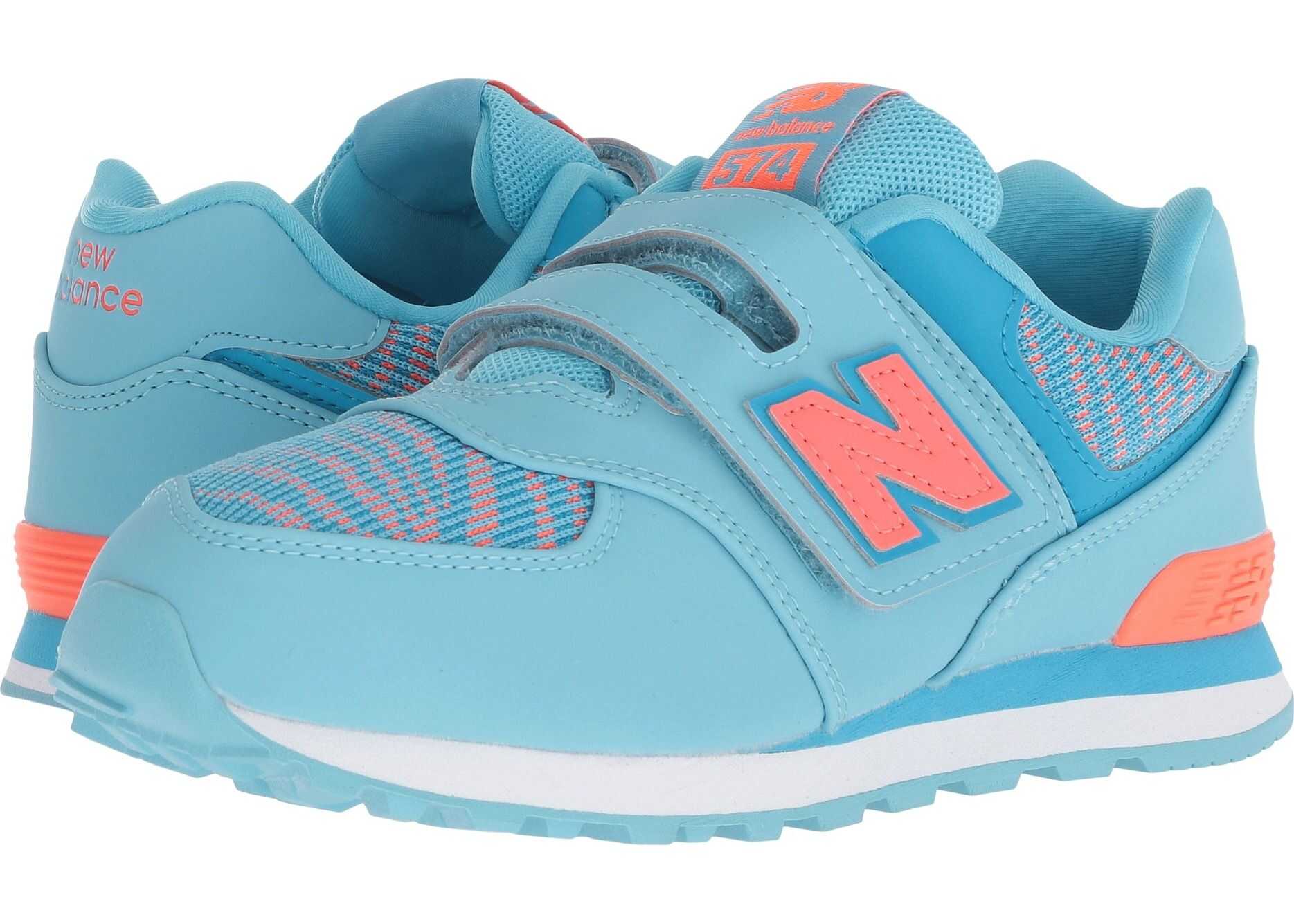 New Balance Kids YV574v1 (Little Kid/Big Kid) Enamel Blue/Dragonfly