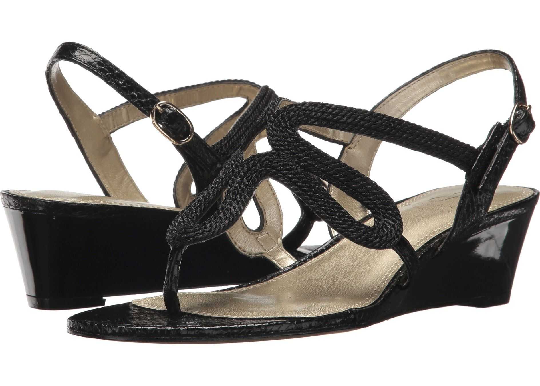 Sandala Adrianna Papell Cannes Black Rope