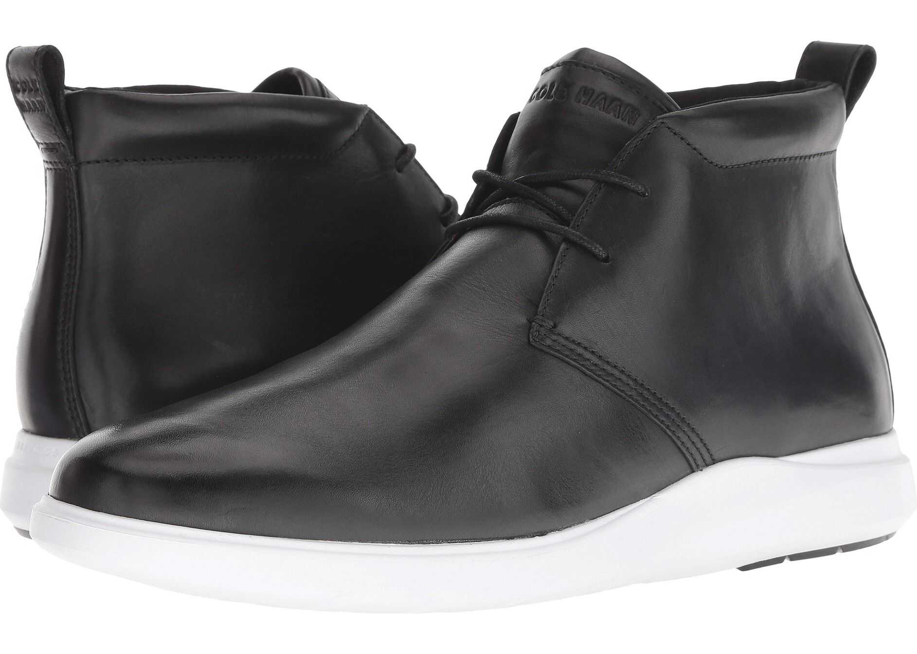 Cole Haan Grand Plus Essex Wedge Chukka Black/Optic White