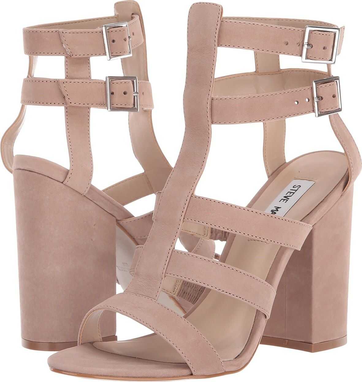 Steve Madden Francine Heeled Sandal Blush Nubuck