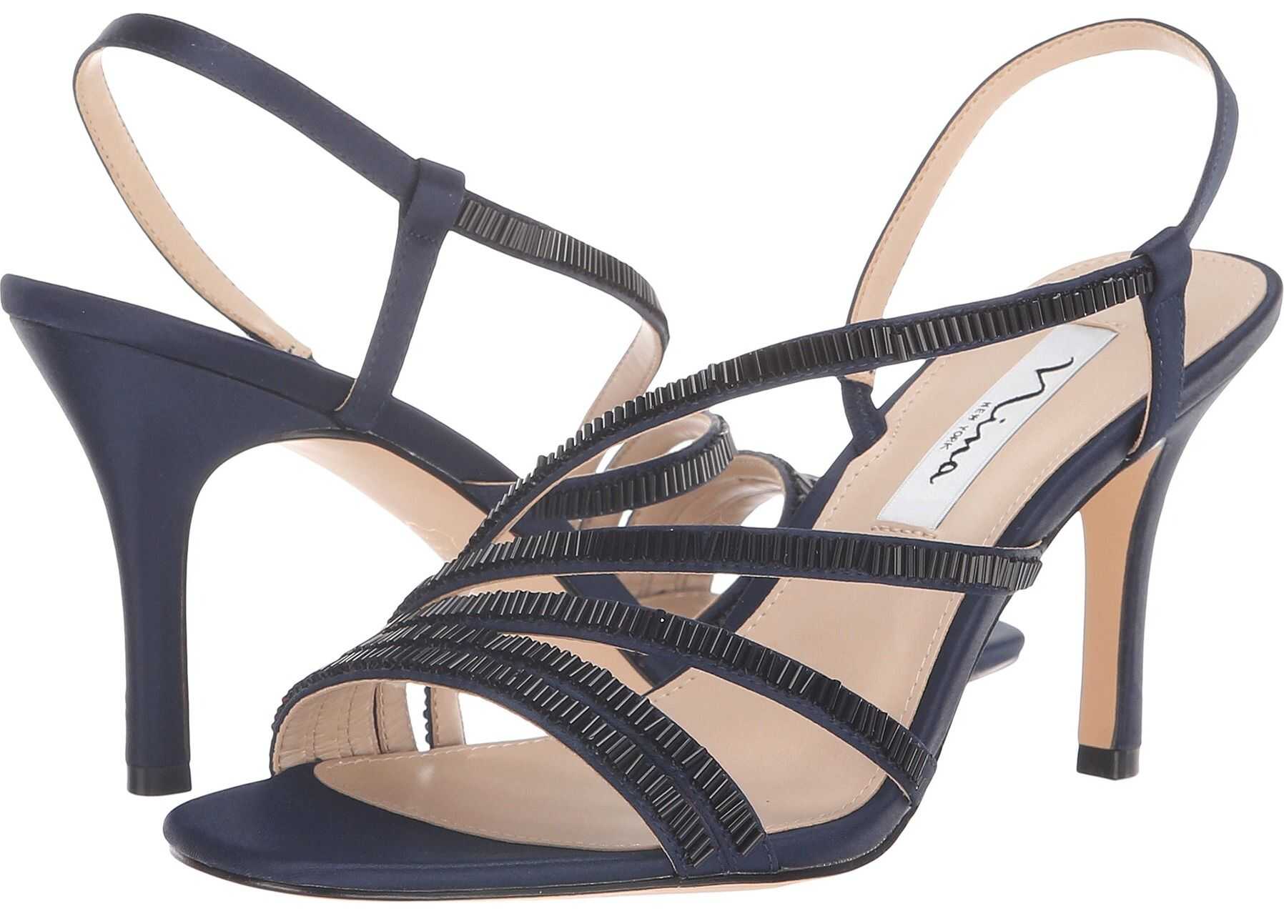 Nina Amani New Navy Satin