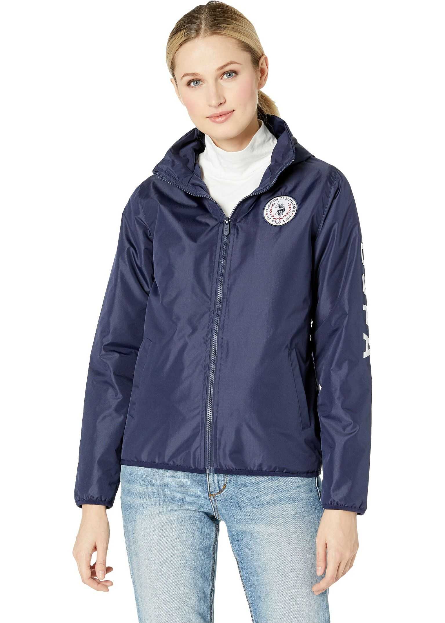 U.S. POLO ASSN. Lined Windbreaker Evening Blue