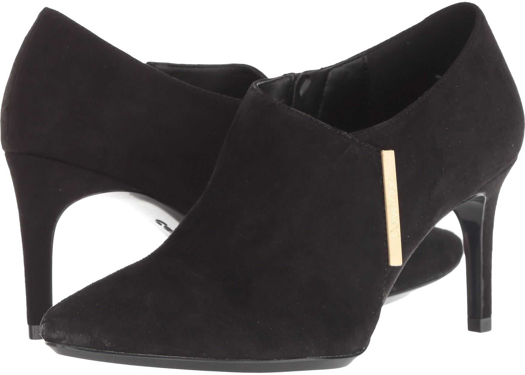 Calvin Klein Jeanna Black Leather Suede