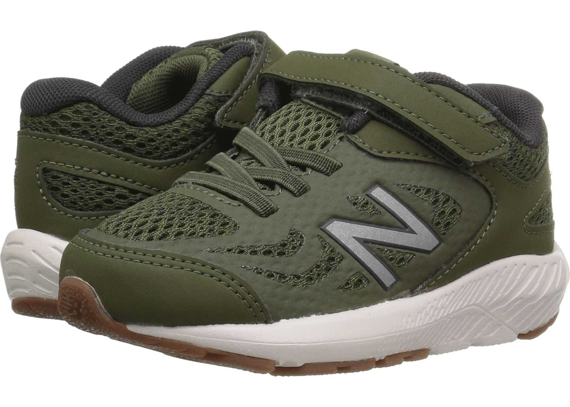 New Balance Kids KV519v1I (Infant/Toddler) Dark Covert Green/Phantom