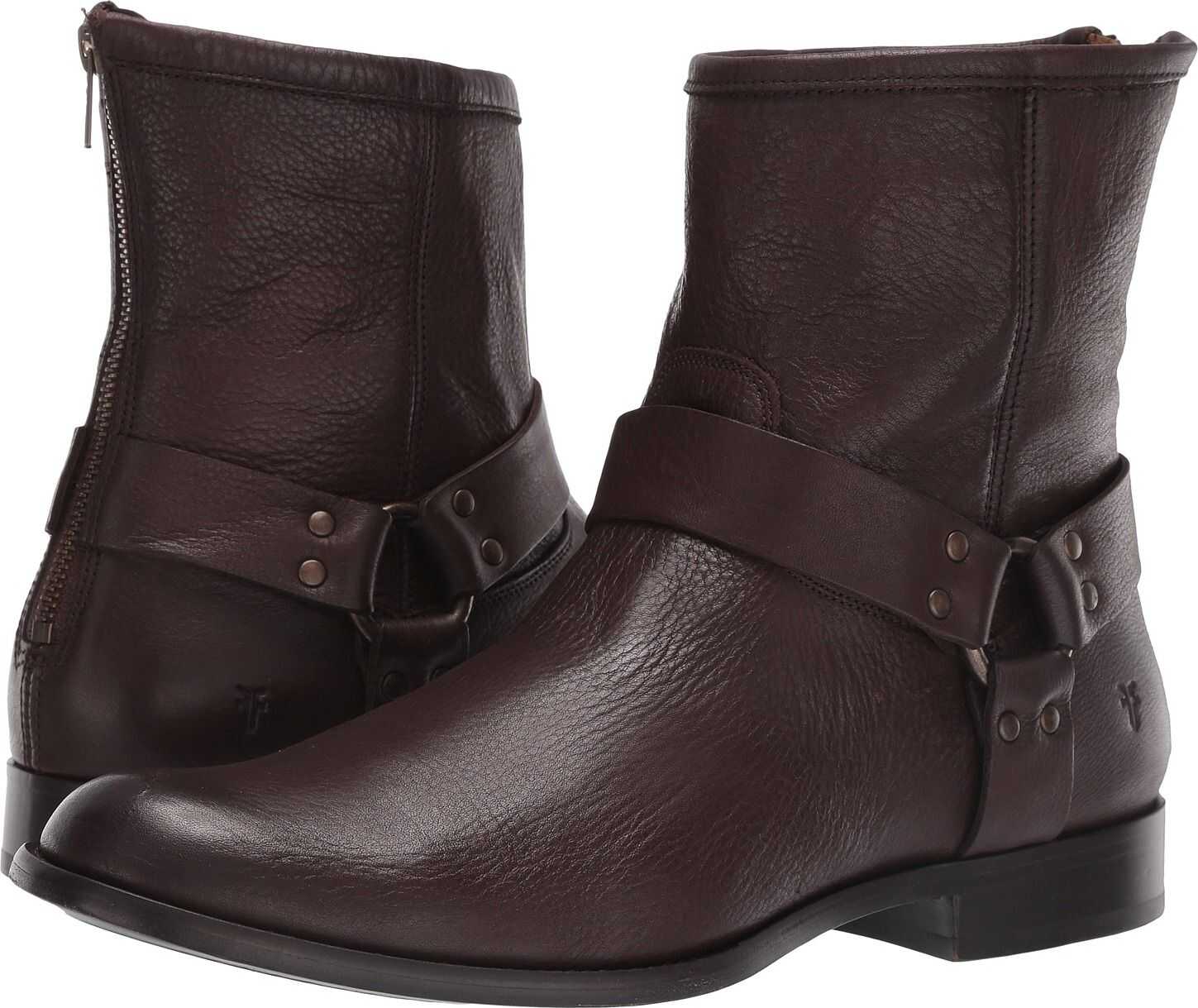 Bocanc Frye Phillip Harness Dark Brown