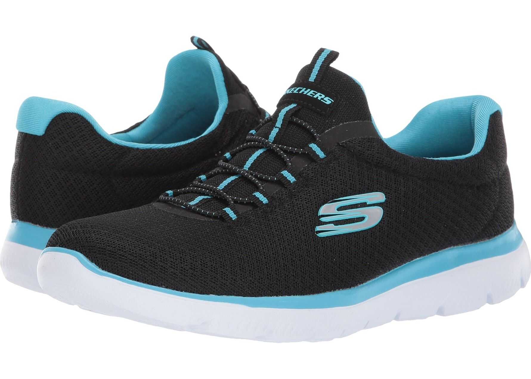 SKECHERS Summits Black/Turquoise
