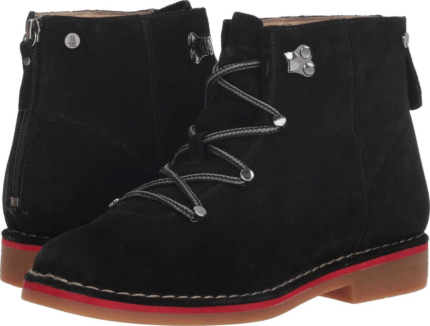 Hush Puppies Catelyn Hiker Boot Black Suede
