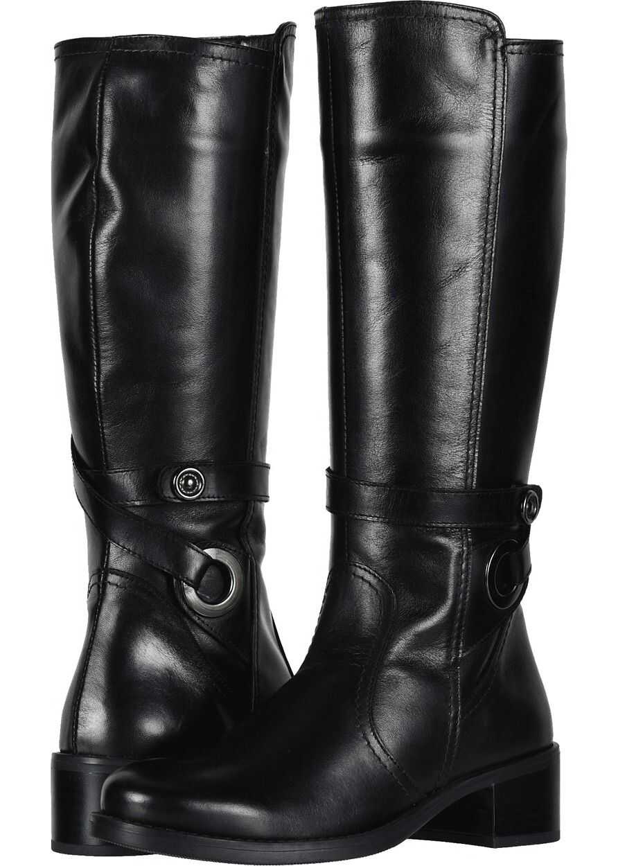 Cizma David Tate Portofino Black Calf Skin